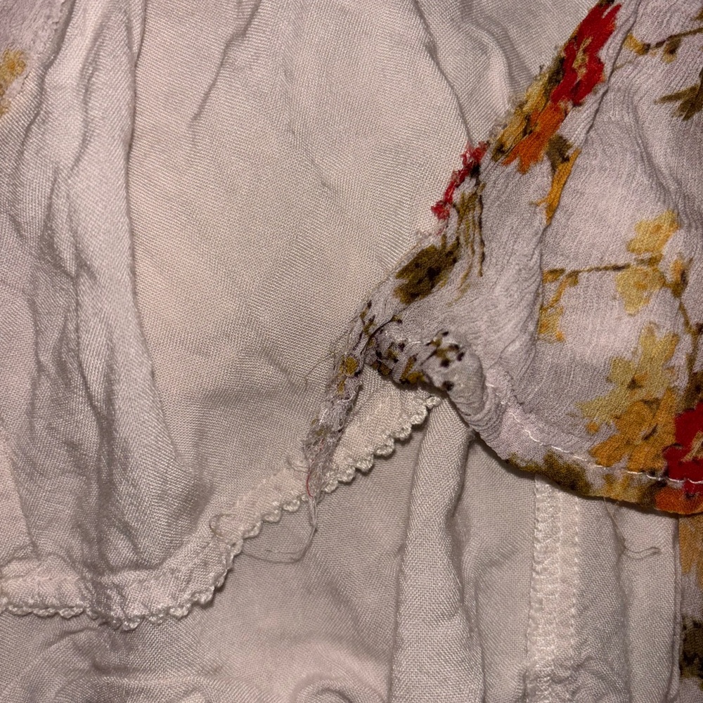 Anthropologie Ruched Cross Front Square-Neck Floral Midi Dress - Picture 9 of 12